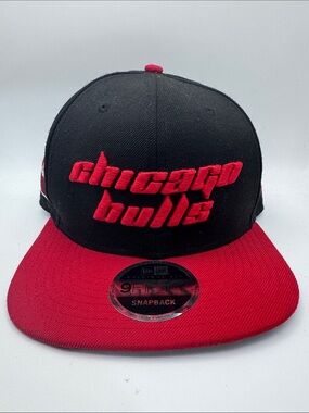 Chicago Bulls New Era 9FIFTY NBA Adjustable Snapback Hat Cap Flat DTLR